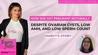 How She Got Pregnant NATURALLY Despite Ovarian Cysts, Low AMH, and Low Sperm Count #fertility
